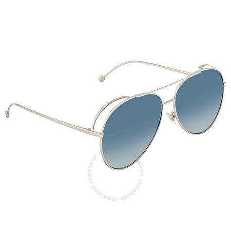 focchiale da sole fendi ff0286|Fendi Blue Gradient Pilot Sunglasses FF0286/S 010 63.